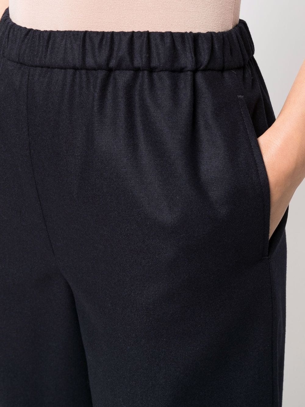 high-waisted flared trousers - 5