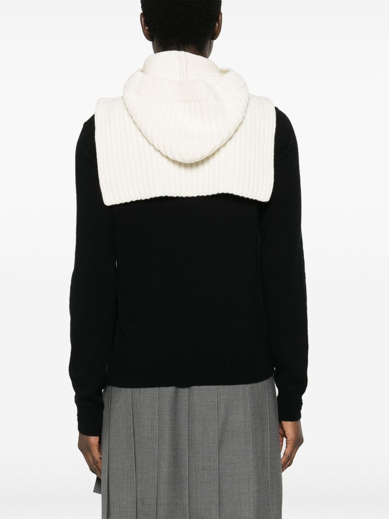 Prada intarsia-knit logo neck warmer outlook
