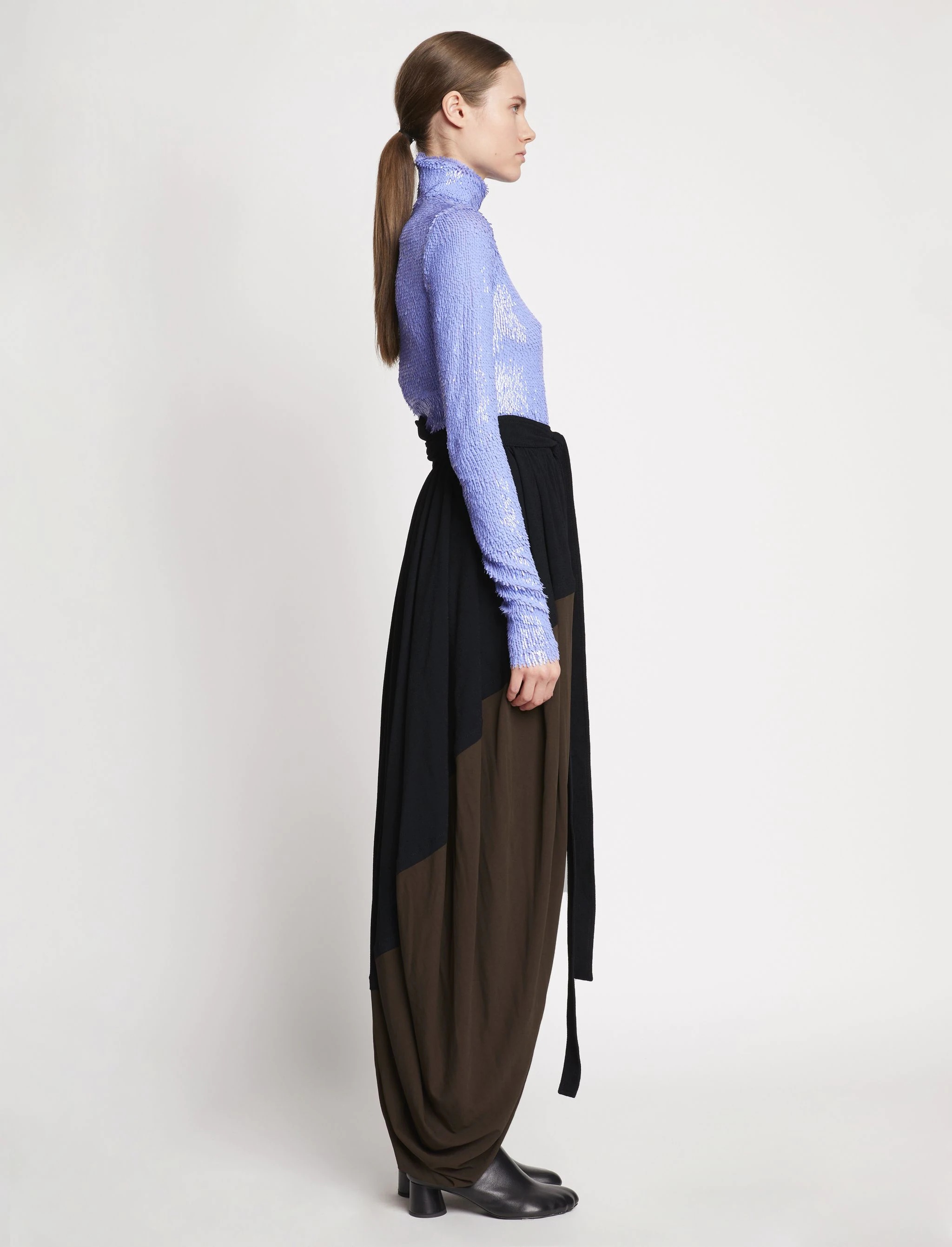 Crepe Jersey Skirt - 3