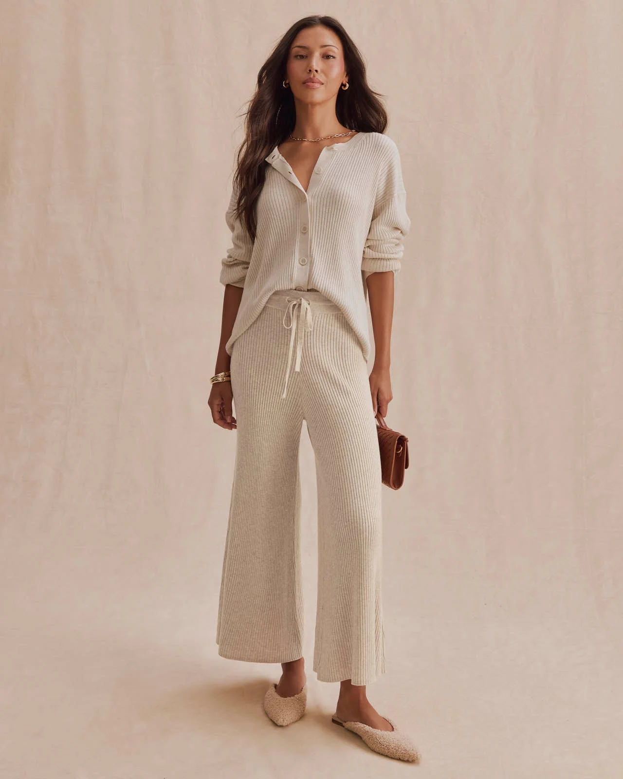 Georgie Rib Sweater Pant - 1