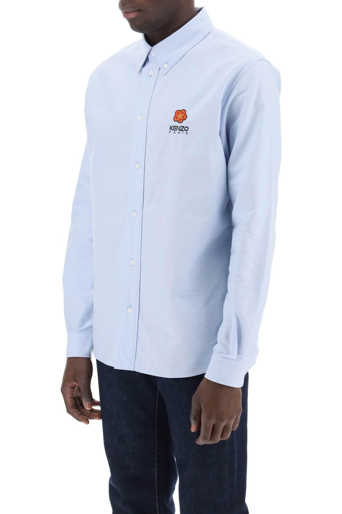 Boke Flower Crest embroidered casual shirt - 5