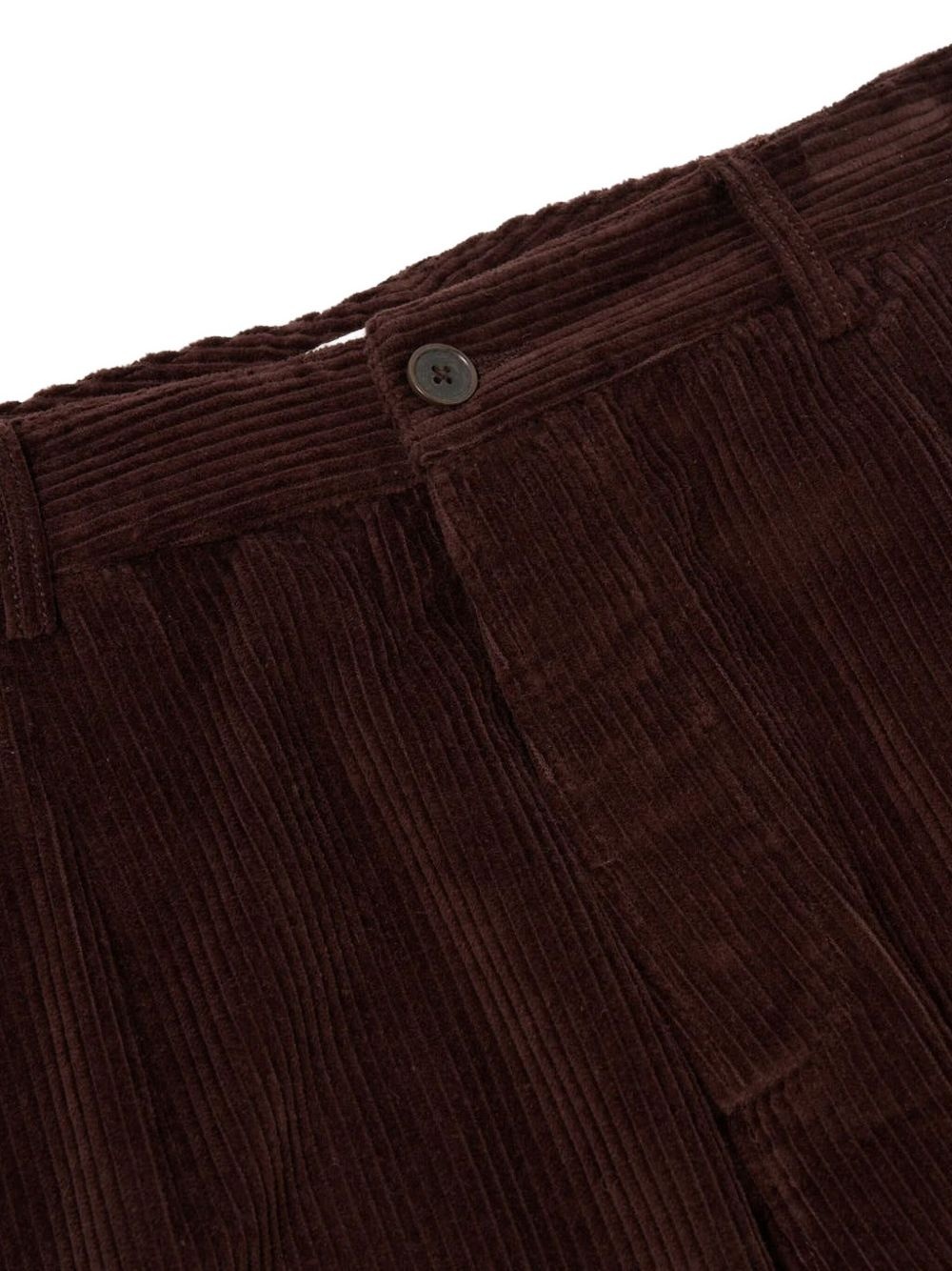 corduroy pleated trousers - 4