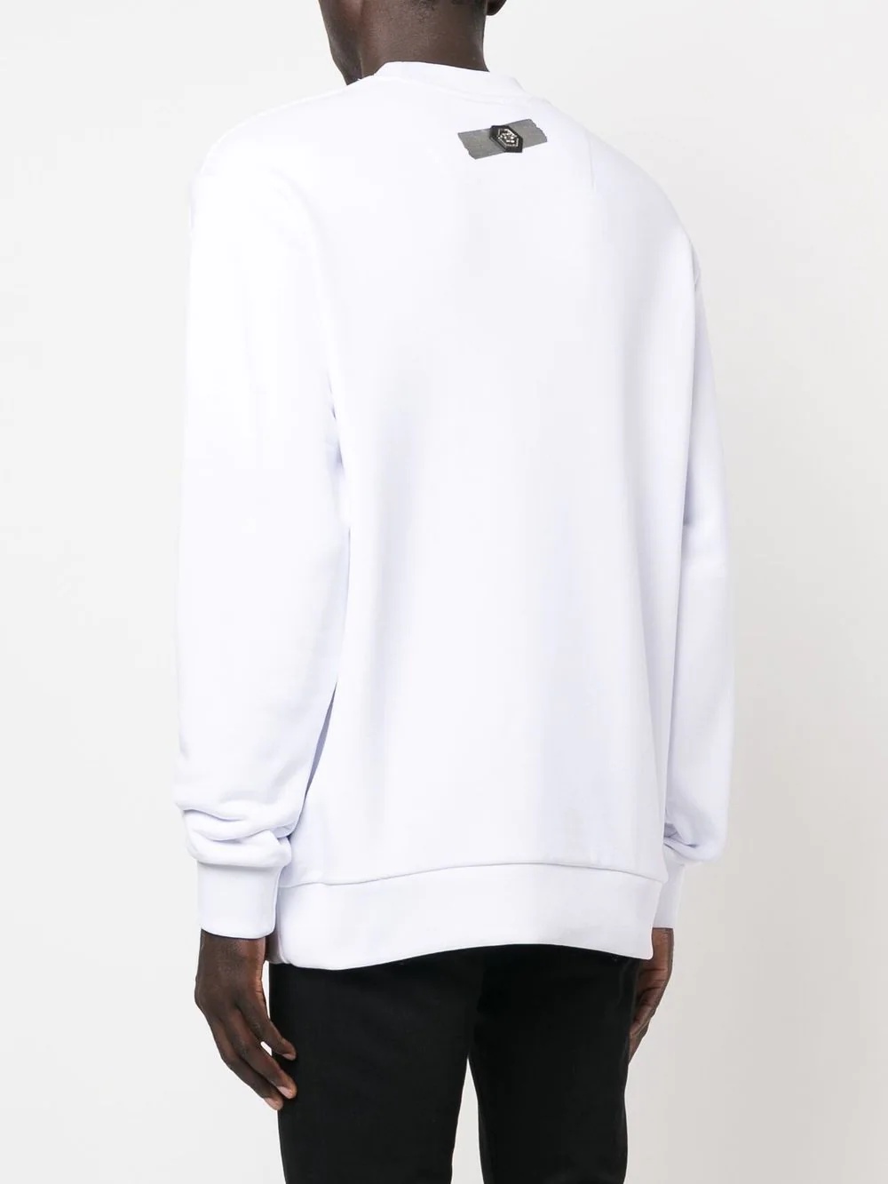 logo-print cotton sweatshirt - 4