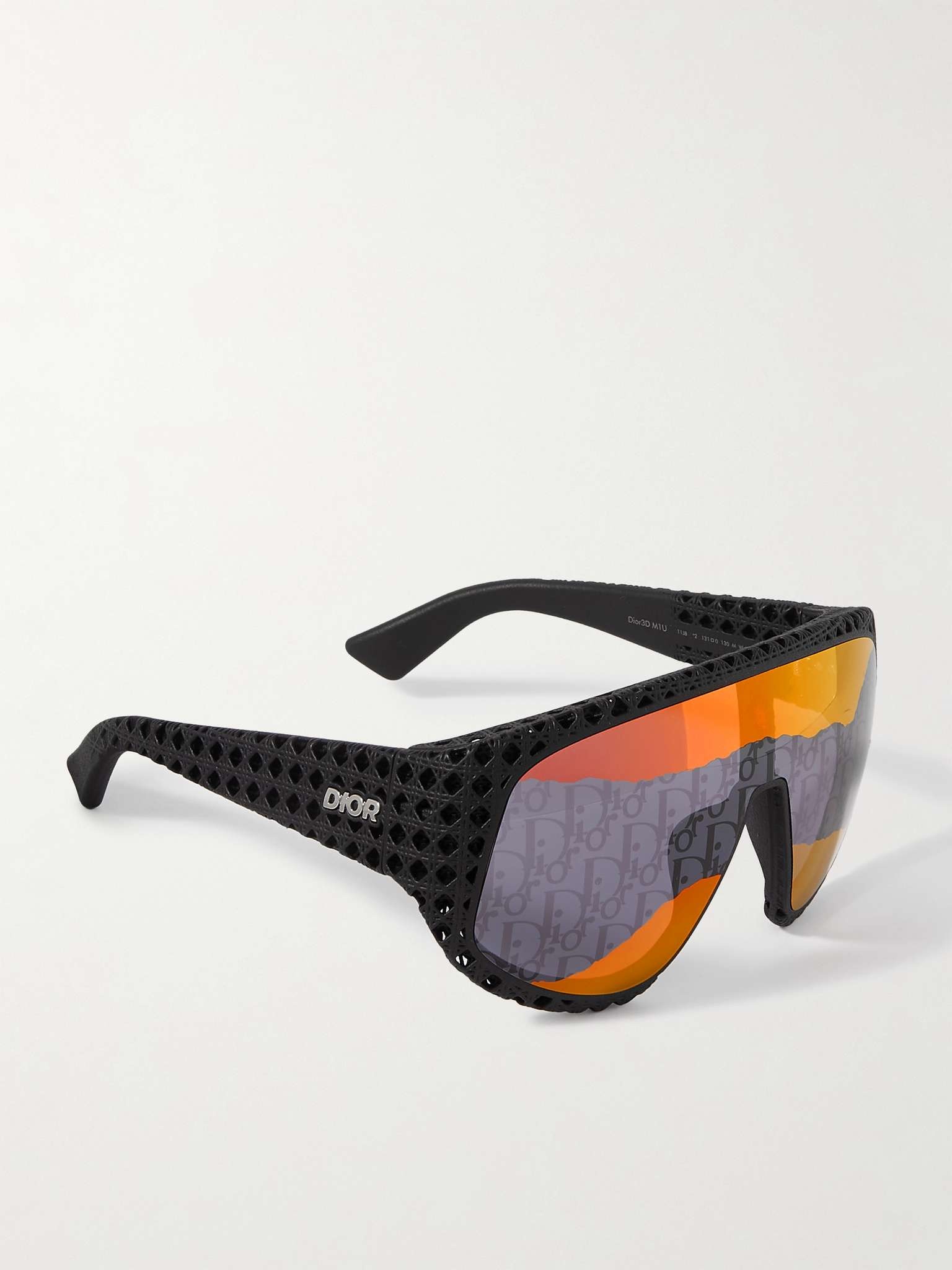 Dior3D M1U Round-Frame Textured-Acetate Sunglasses - 3