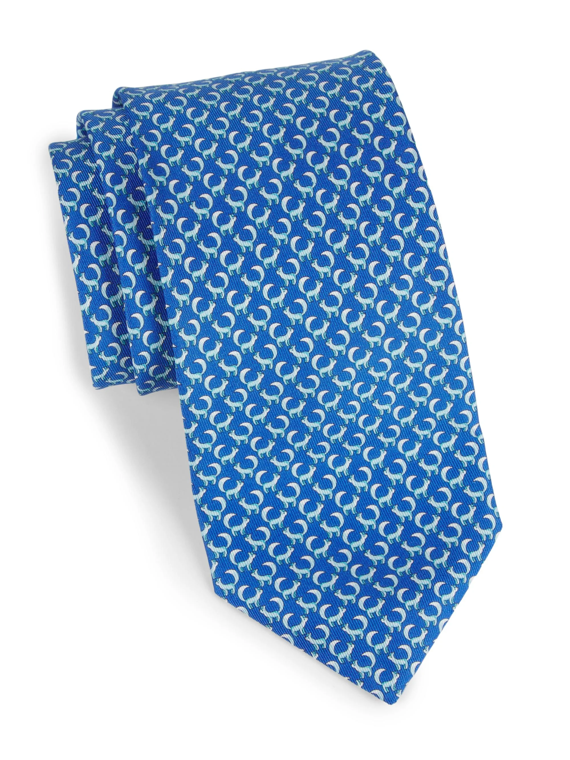 Men's Zampa Silk Tie - Blue Marine - 1