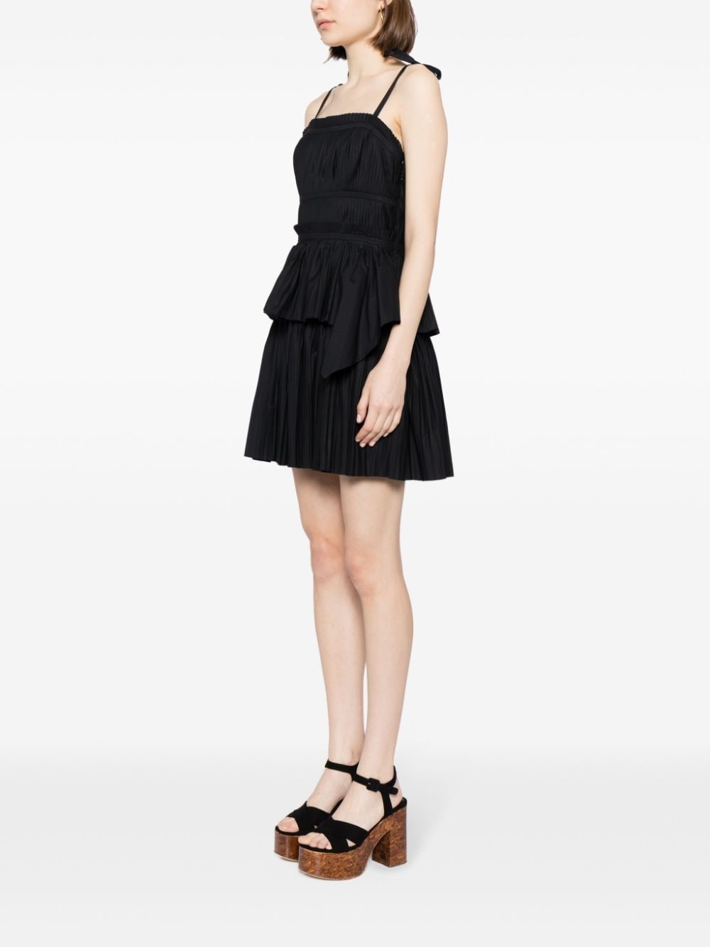 Bailey pleated minidress - 3