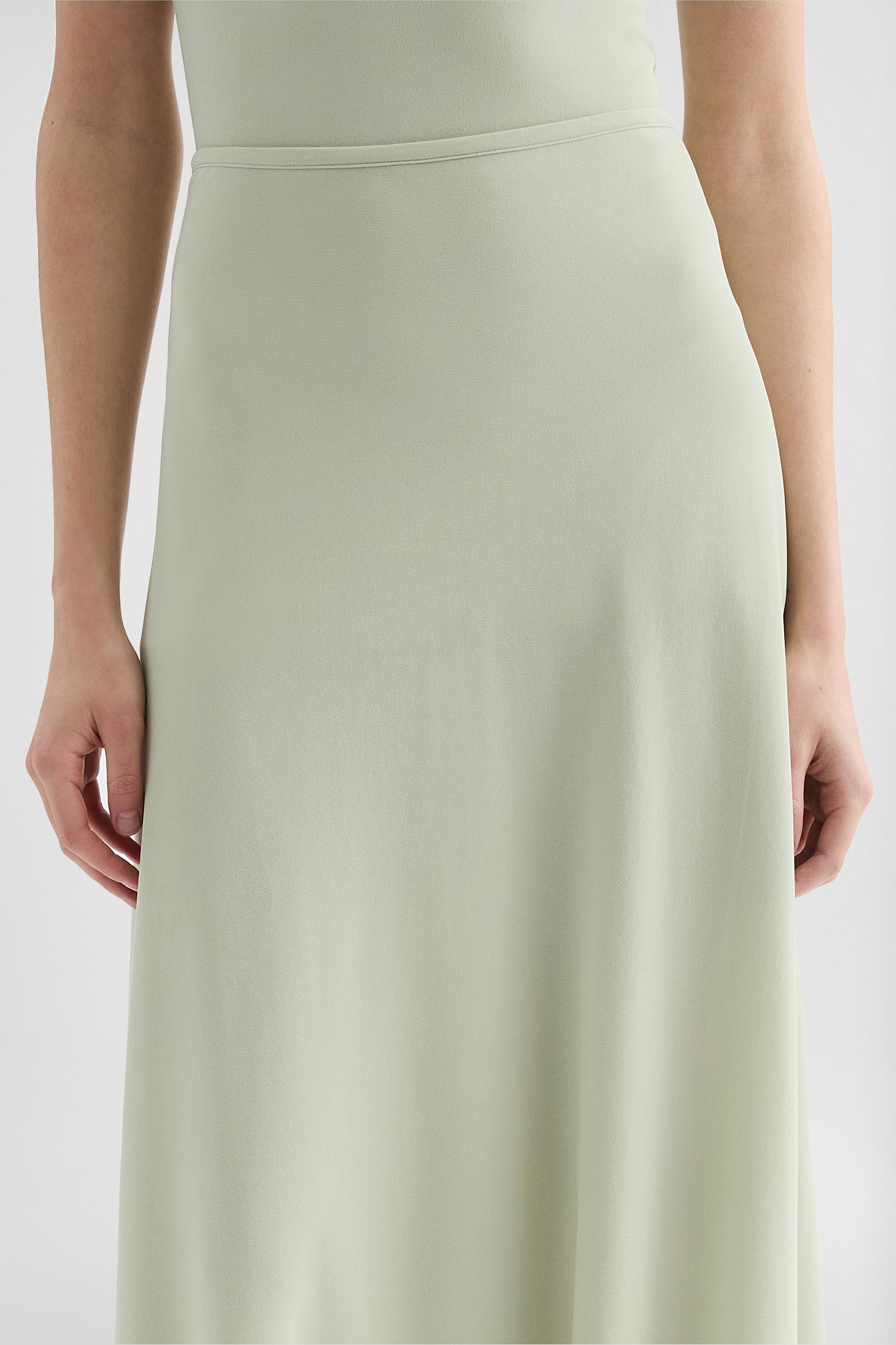 Fluid Viscose Skirt - 5