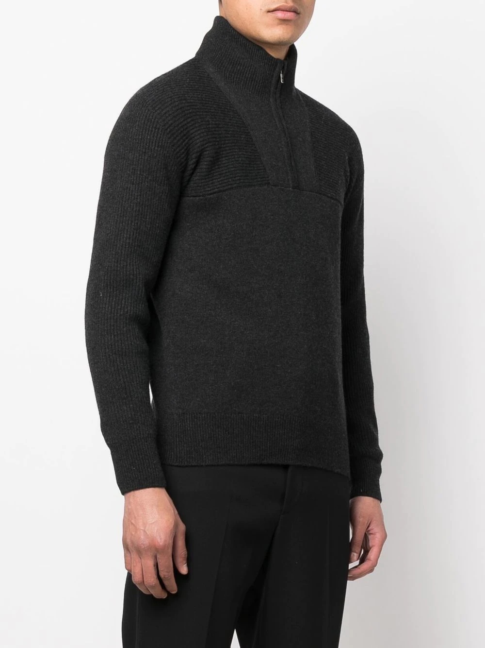 cashmere polo jumper - 3