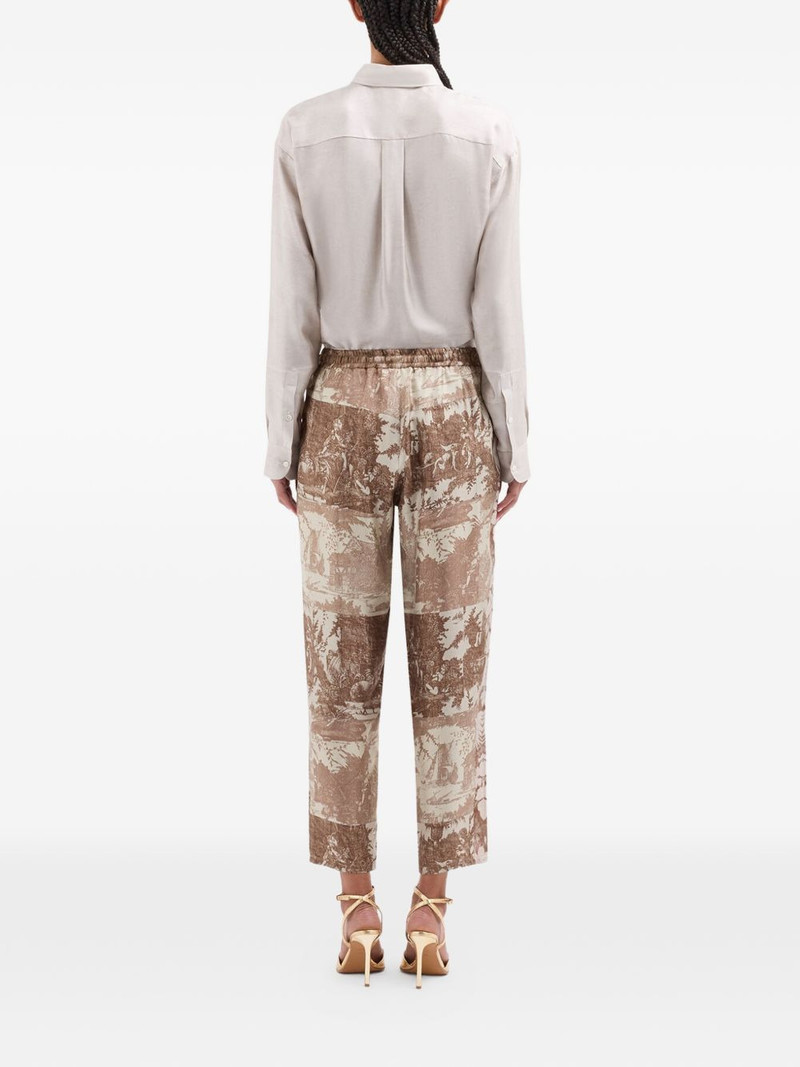 elasticated-waistband trousers 4