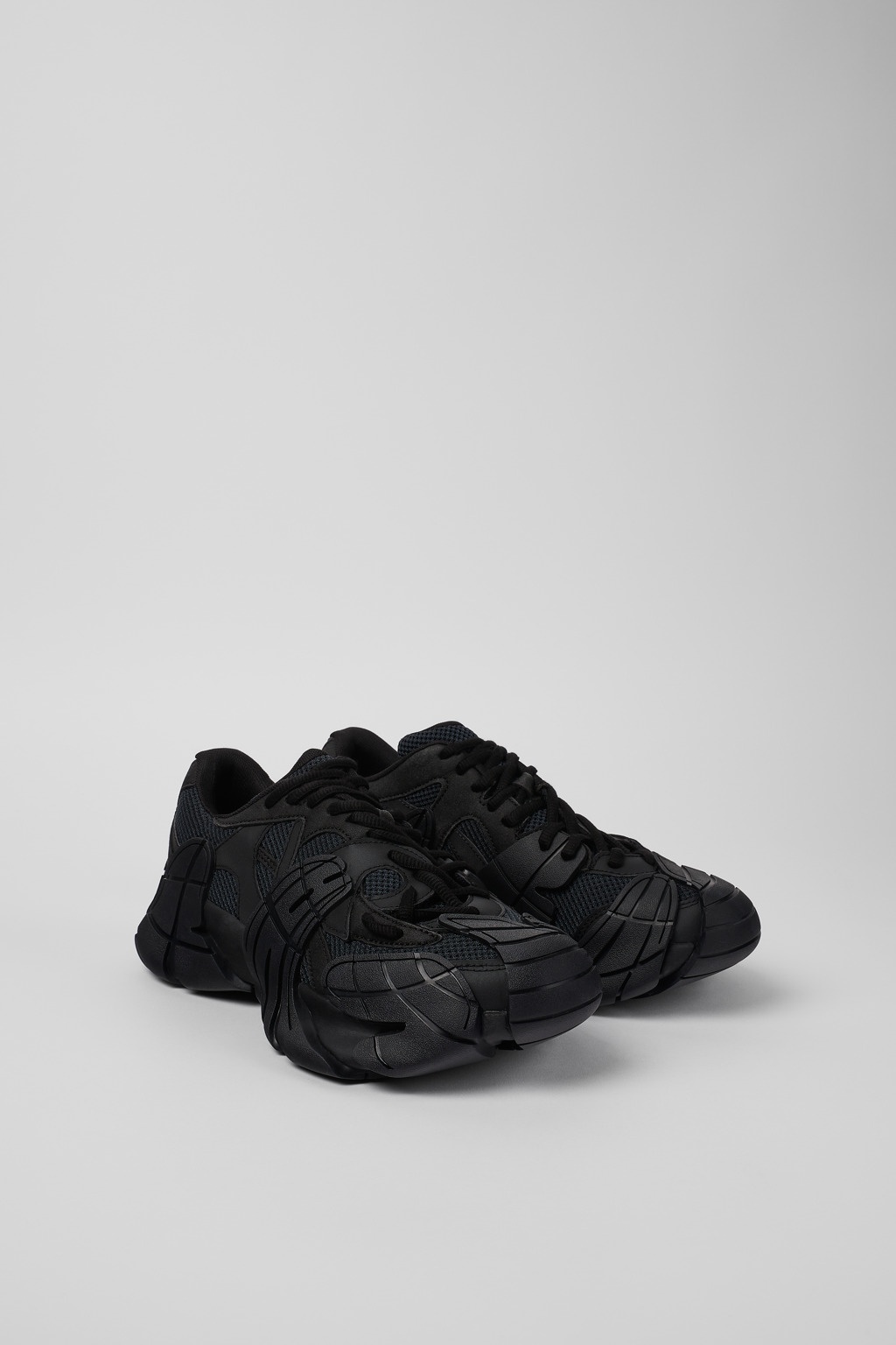 Black Textile Sneakers - 2