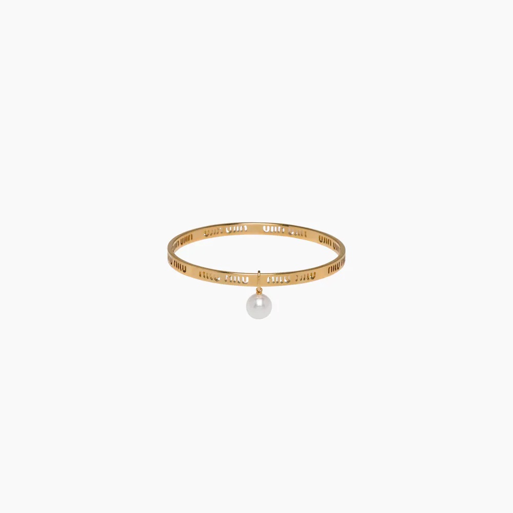 Miu Logo bangle bracelet - 1