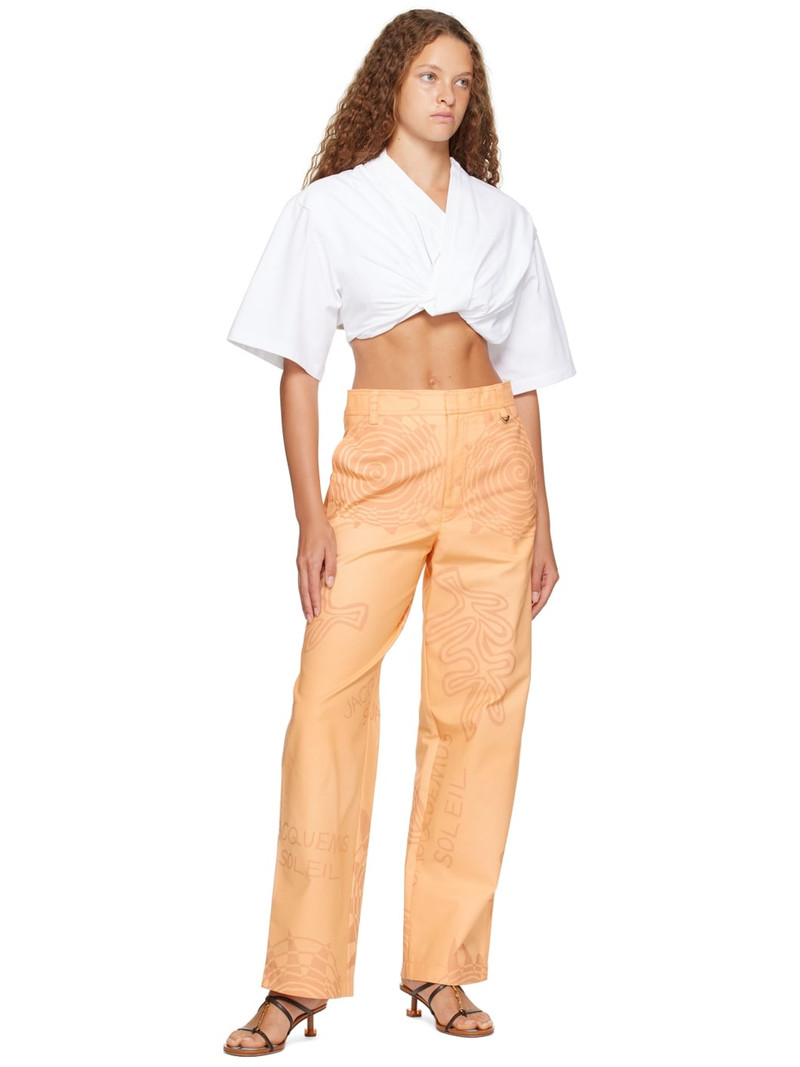 JACQUEMUS Orange Le Raphia 'Le Pantalon Banho' Trousers outlook