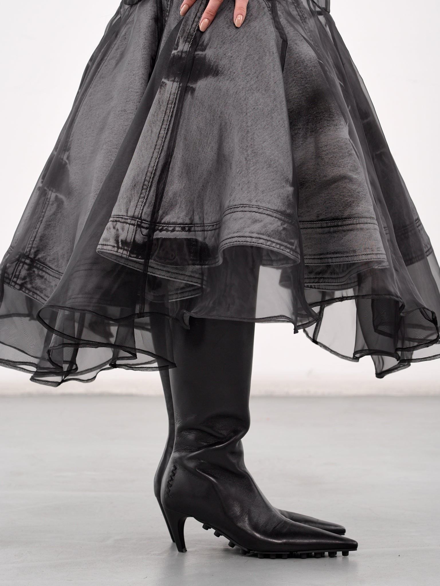 Layered Mermaid Midi Skirt - 5