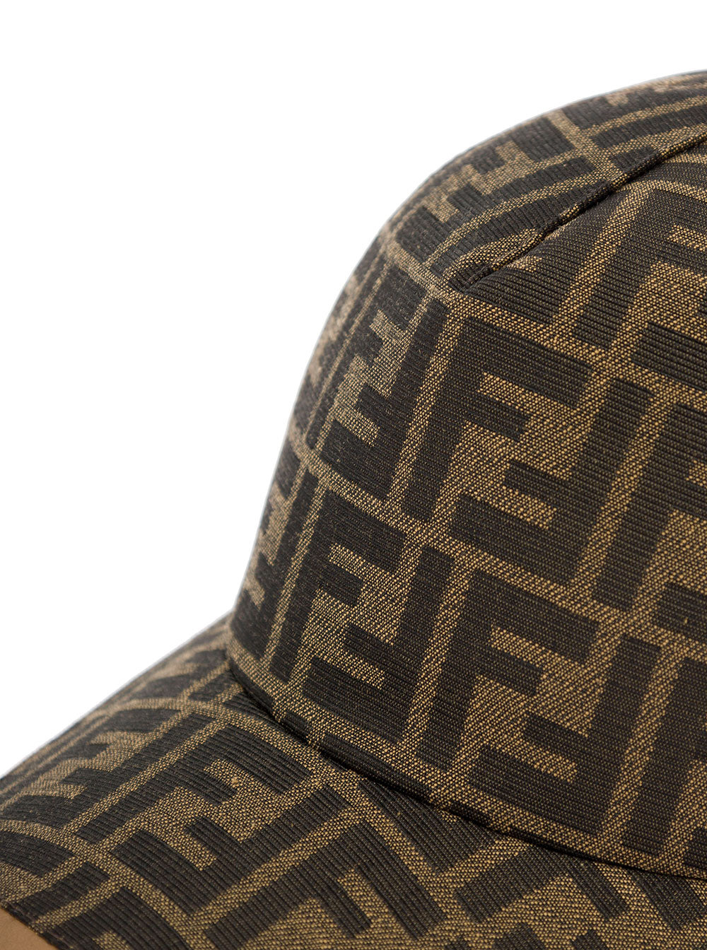 Fendi Men Brown Baseball Cap With All-Over Ff Motif Man - 3