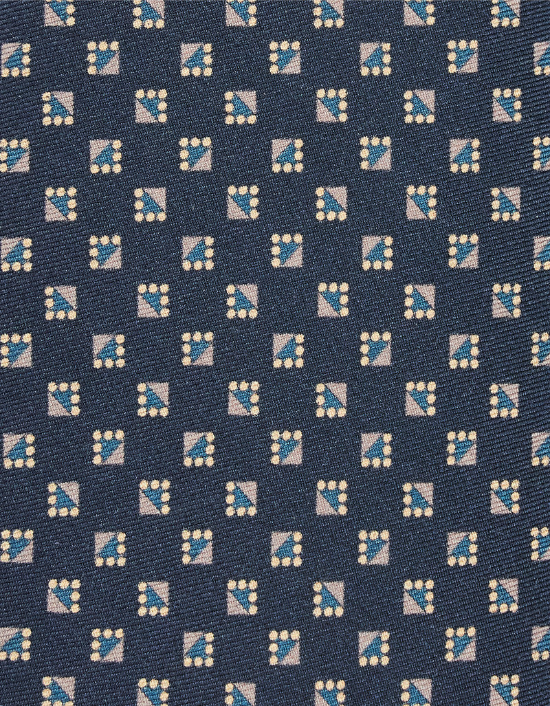 Canali PRINTED SILK TIE, GEOMETRIC PATTERN outlook