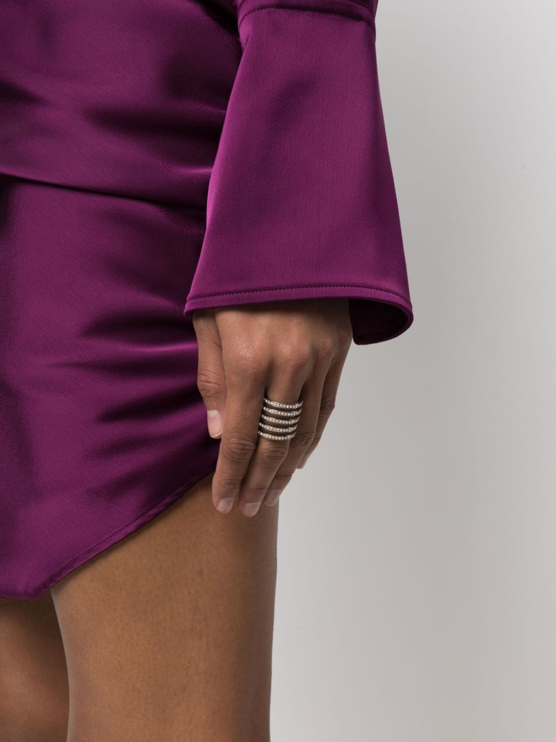 Amina Muaddi crystal-embellished ring outlook