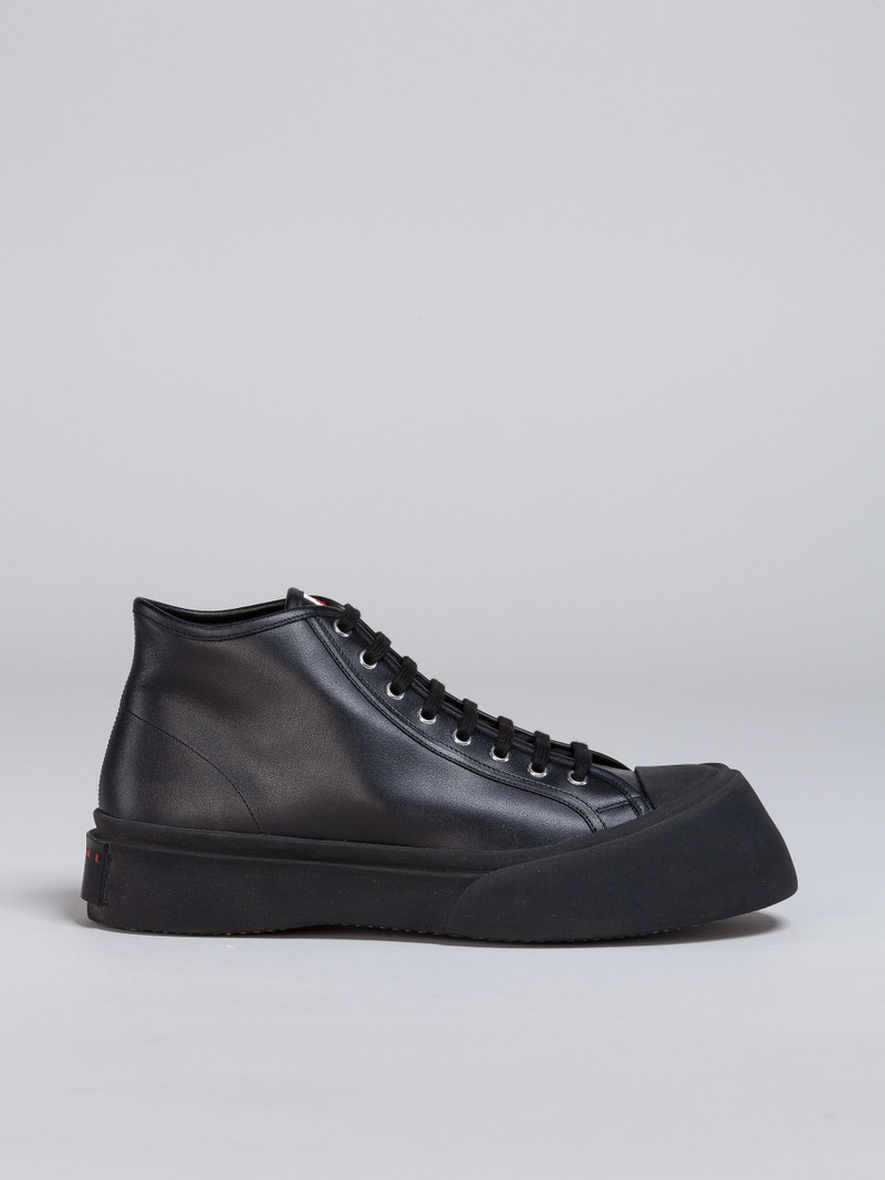 BLACK LEATHER PABLO HIGH-TOP  SNEAKER 1