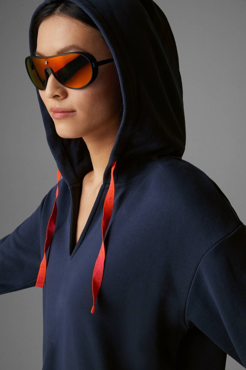 VELLA SWEATWEAR DRESS IN NAVY BLUE 4