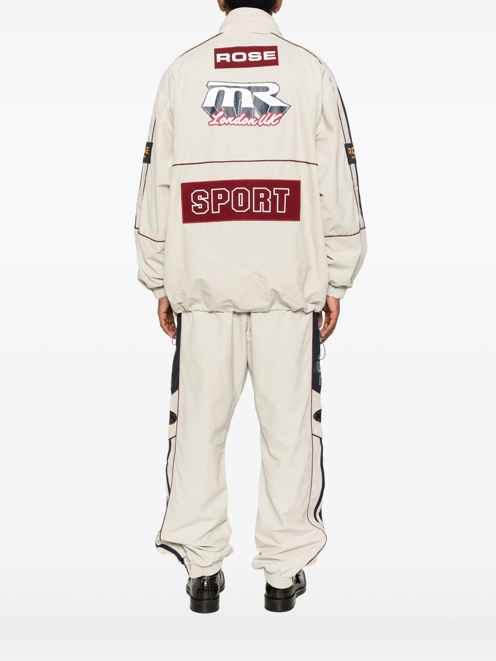 Martine Rose Panelled Logo-emblem Half-zip Sweater - 2