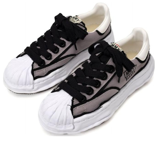 Maison MIHARA YASUHIRO Blakey Low Original Sole 'Grey' A09FW717-GREY - 3