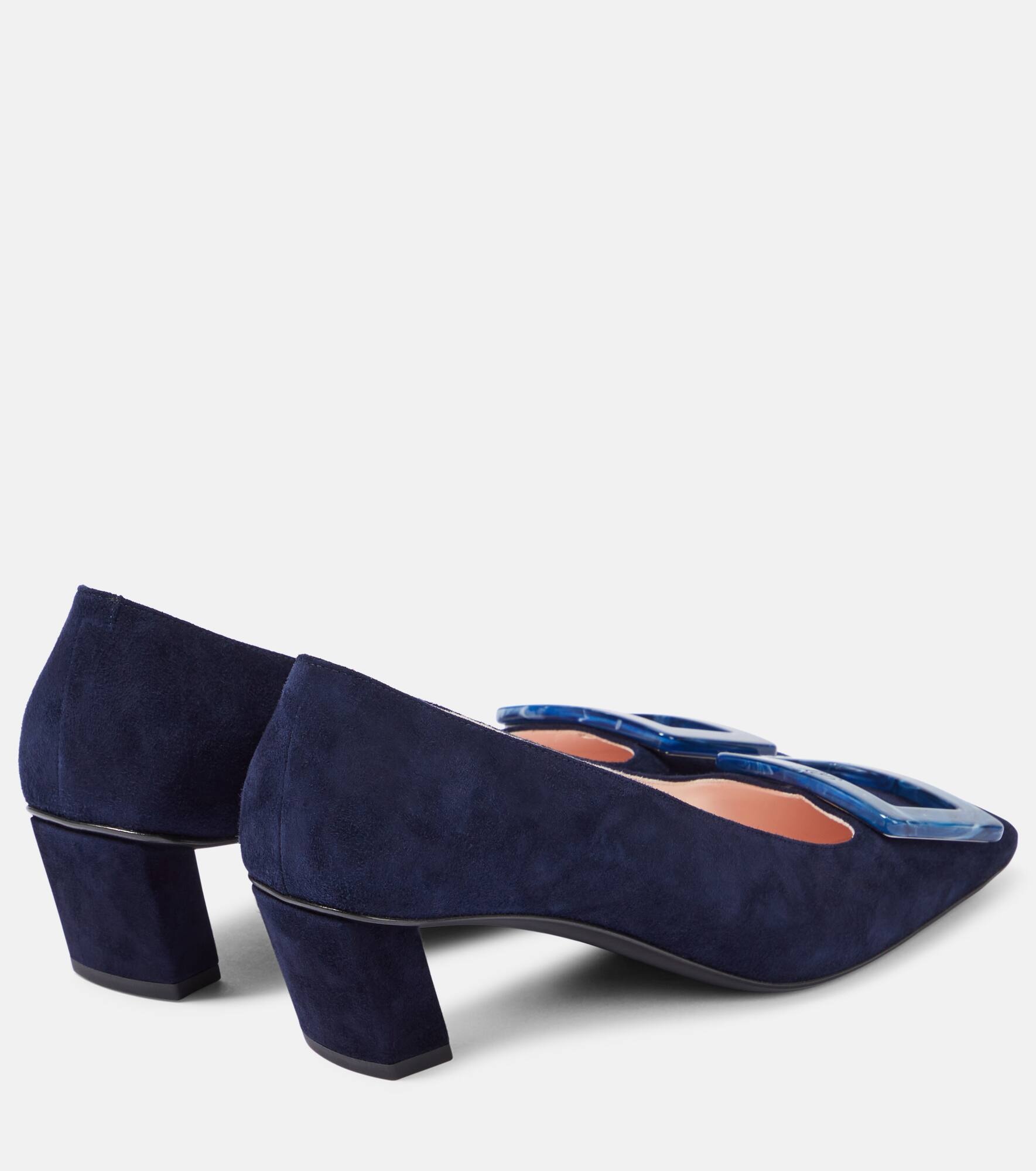 Belle Vivier 45 suede pumps - 3