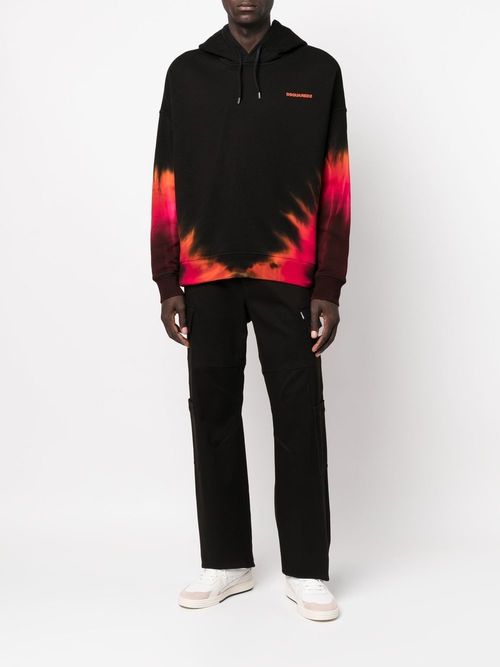 tie-dye long-sleeve hoodie - 2
