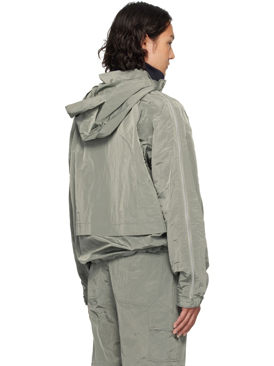 Khaki Extension Light Zip-Up Jacket - 3