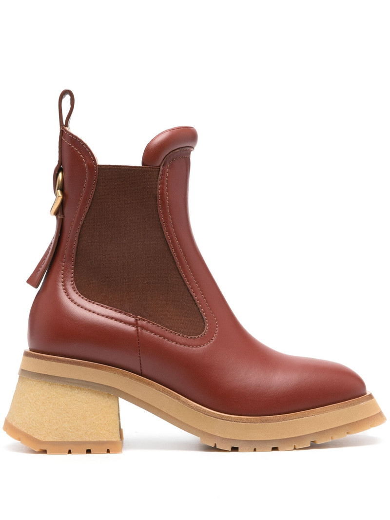Gigi 70mm leather Chelsea boots 1