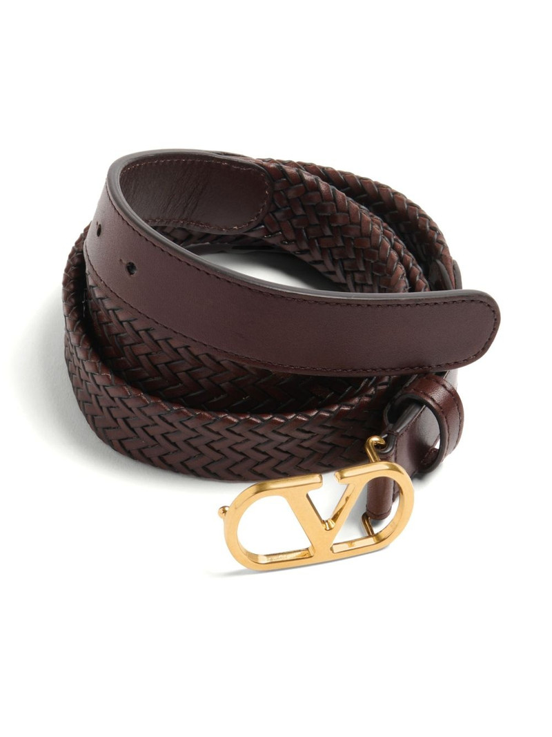 Valentino 25mm VLogo Signature braided belt outlook