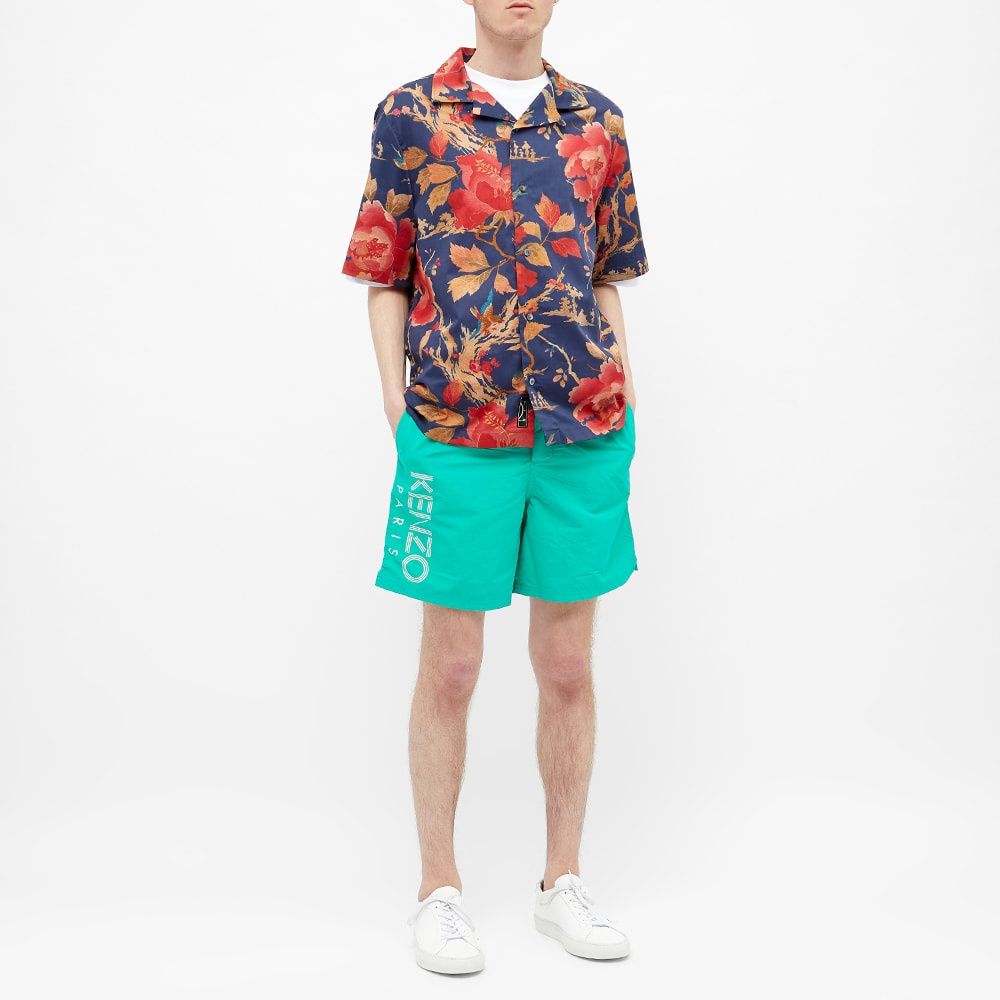 Kenzo Long Paris Logo Swim Trunk - 7