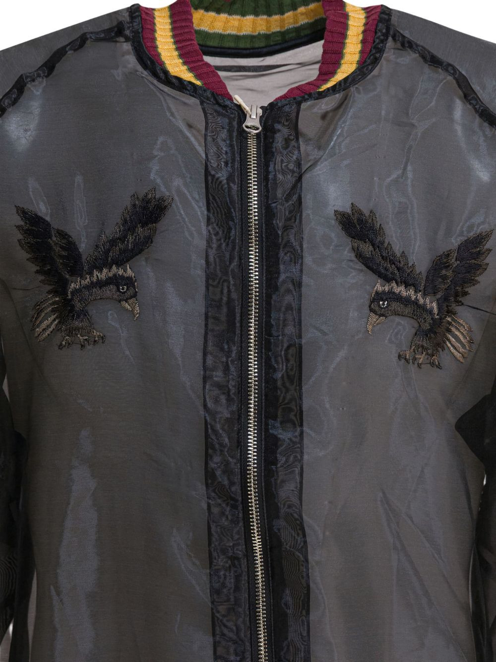 eagle-embroidered jacket - 5