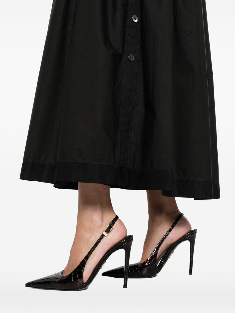 pleated basque midi skirt 5