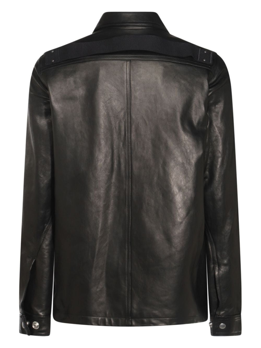 zip-up leather jacket - 2