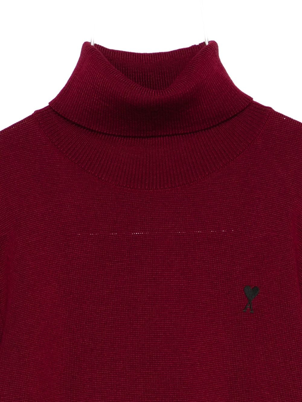 heart-logo turtleneck sweater - 3
