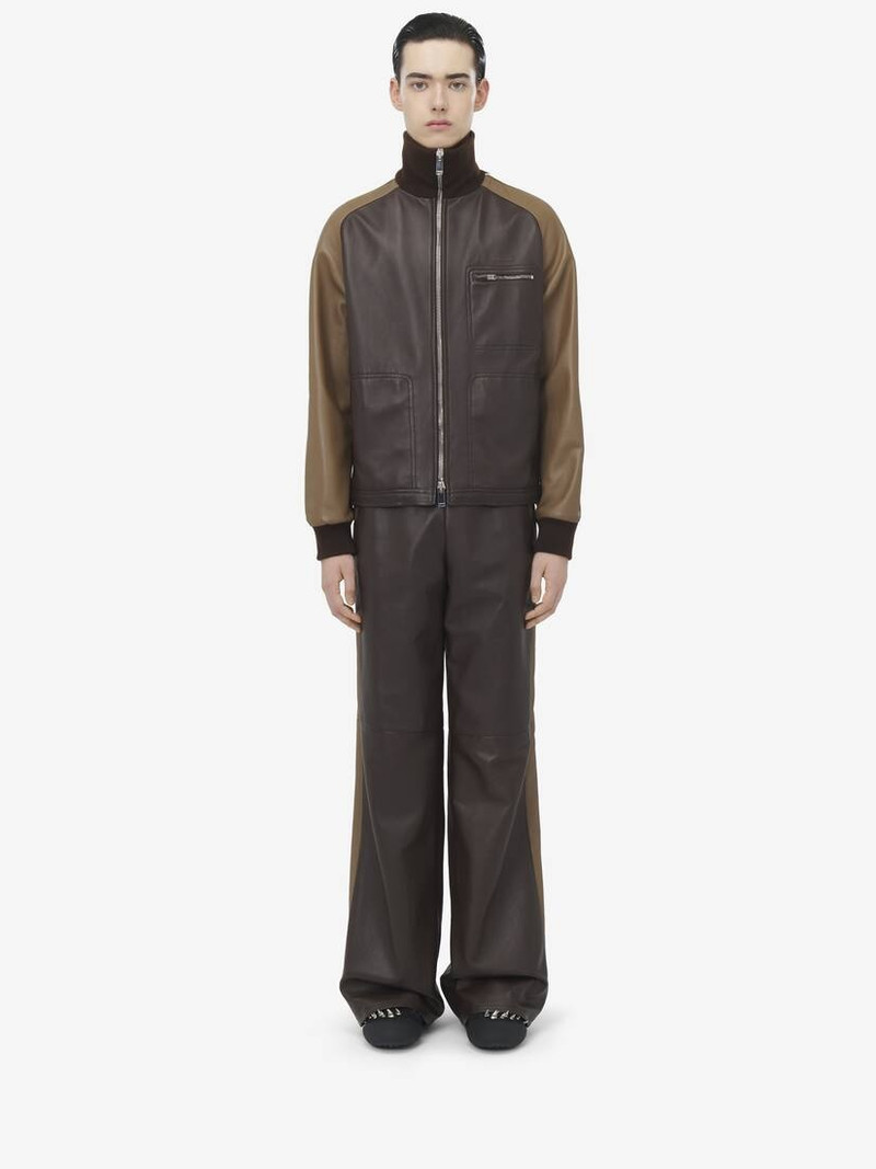 Alexander McQueen Leather Tracksuit Joggers outlook
