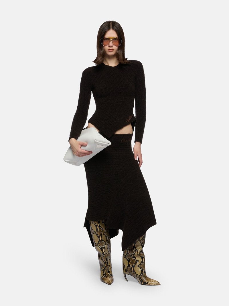THE ATTICO BROWN SWEATER outlook