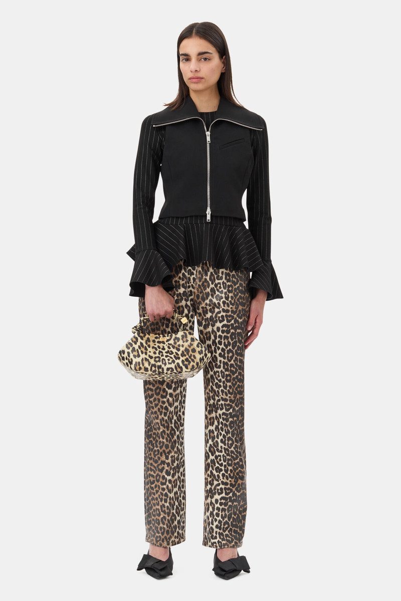 GANNI LEOPARD FOIL CARRI JEANS outlook