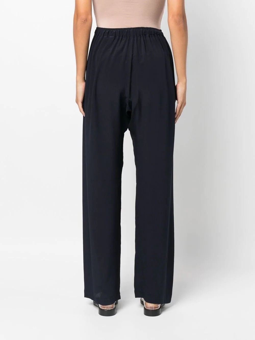 wide-leg high-waisted trousers - 4