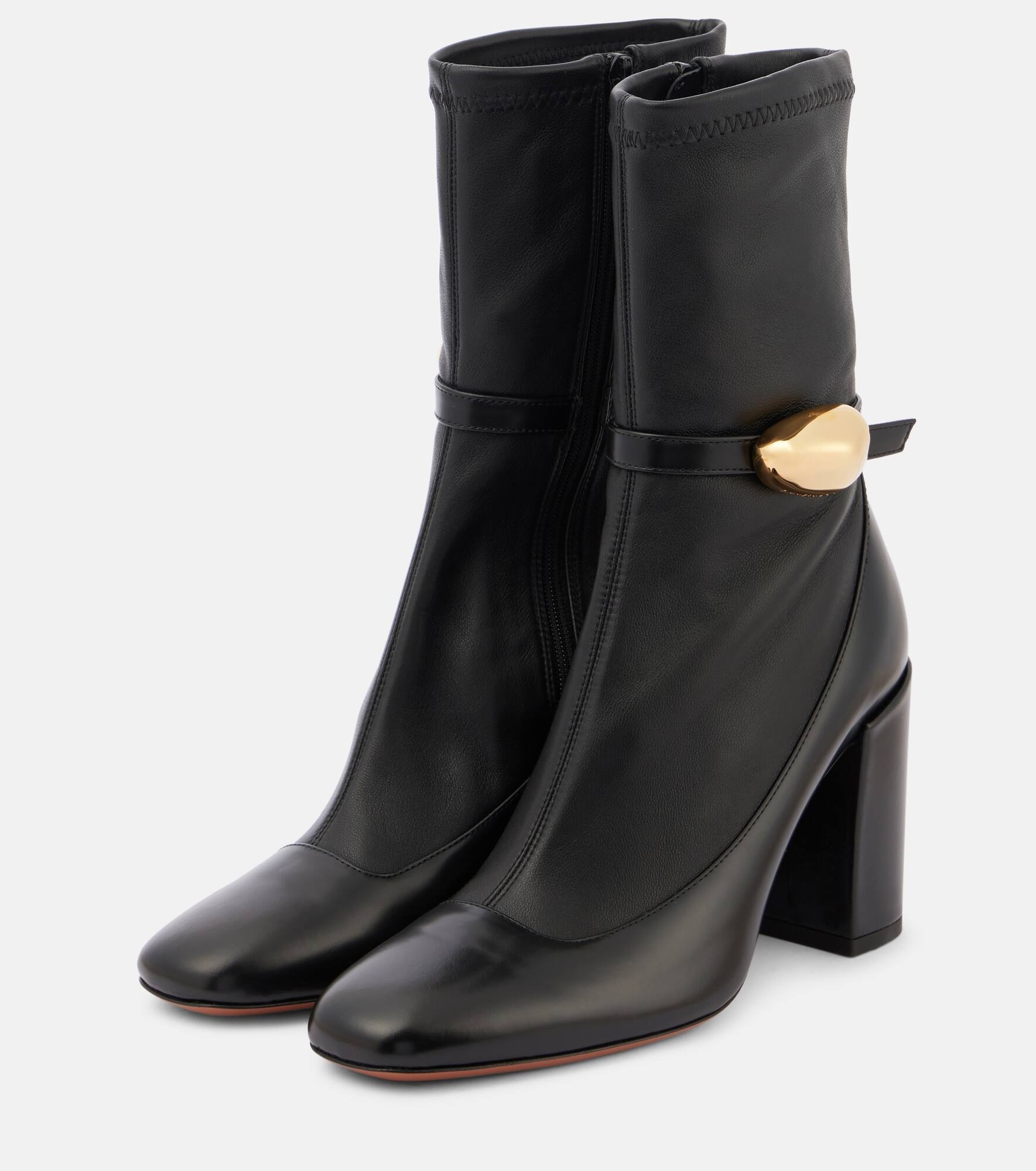 Eliot 85 leather ankle boots - 3