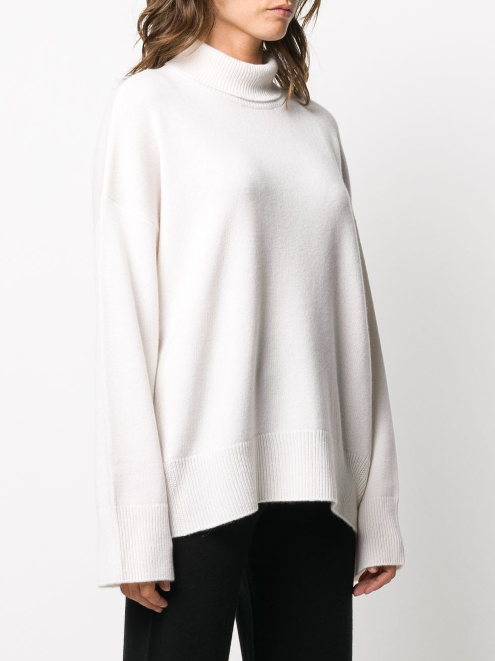 cashmere roll neck jumper - 3
