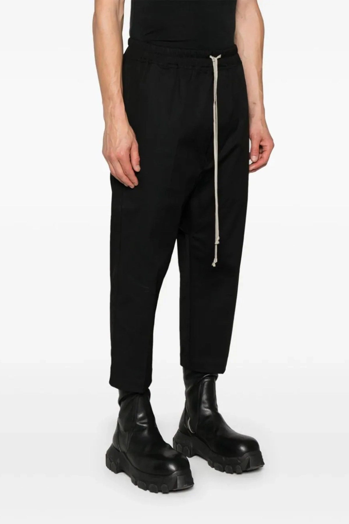 Rick Owens Men 'Drawnstring Cropped' Pants - 2