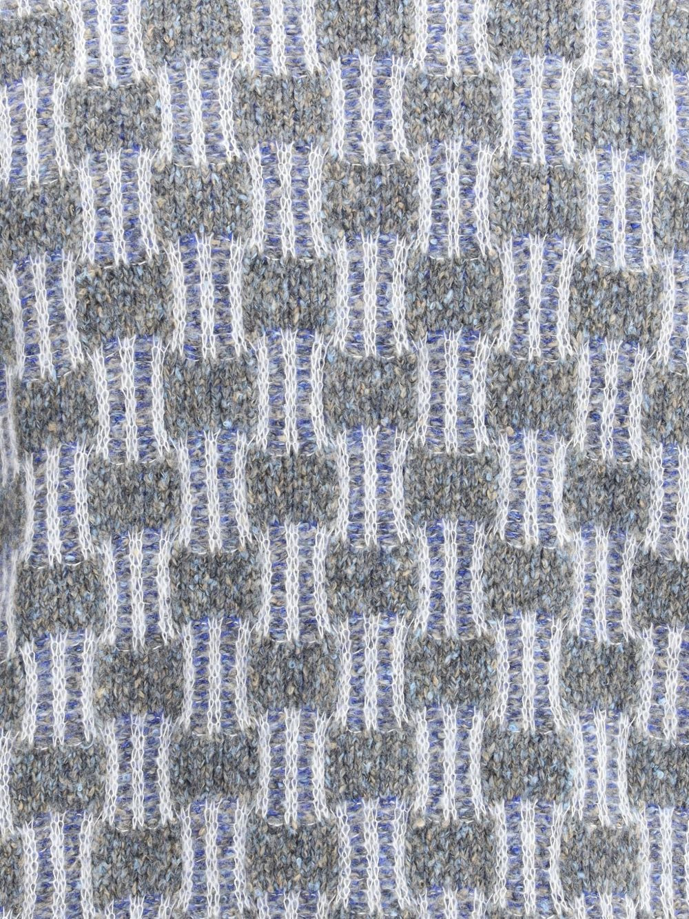 geometric-pattern turtleneck sweater - 2