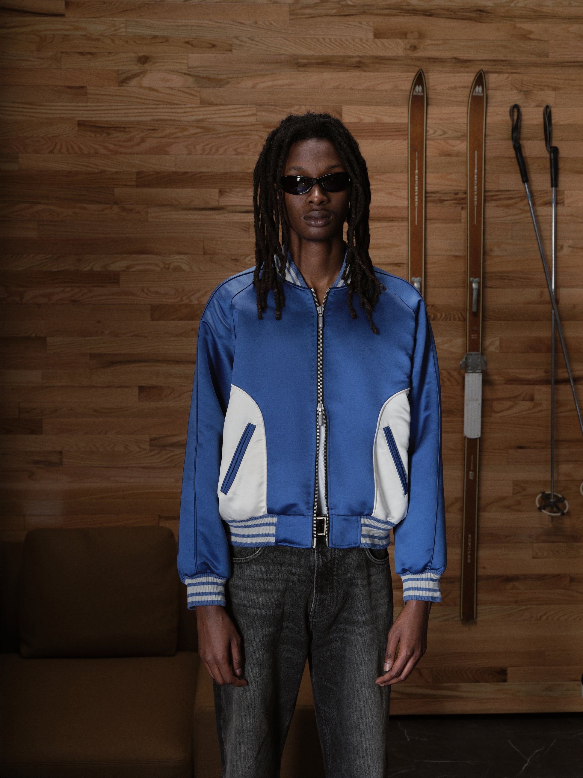 CHAMONIX SKI SOUVENIR BOMBER - 4