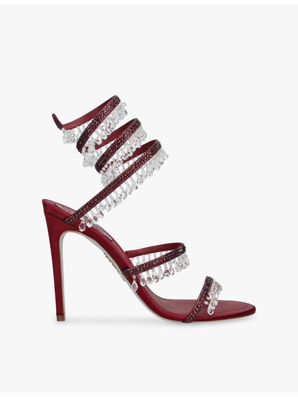 Chandelier 105 Crystal-Embellished Satin Heeled Sandals - 3