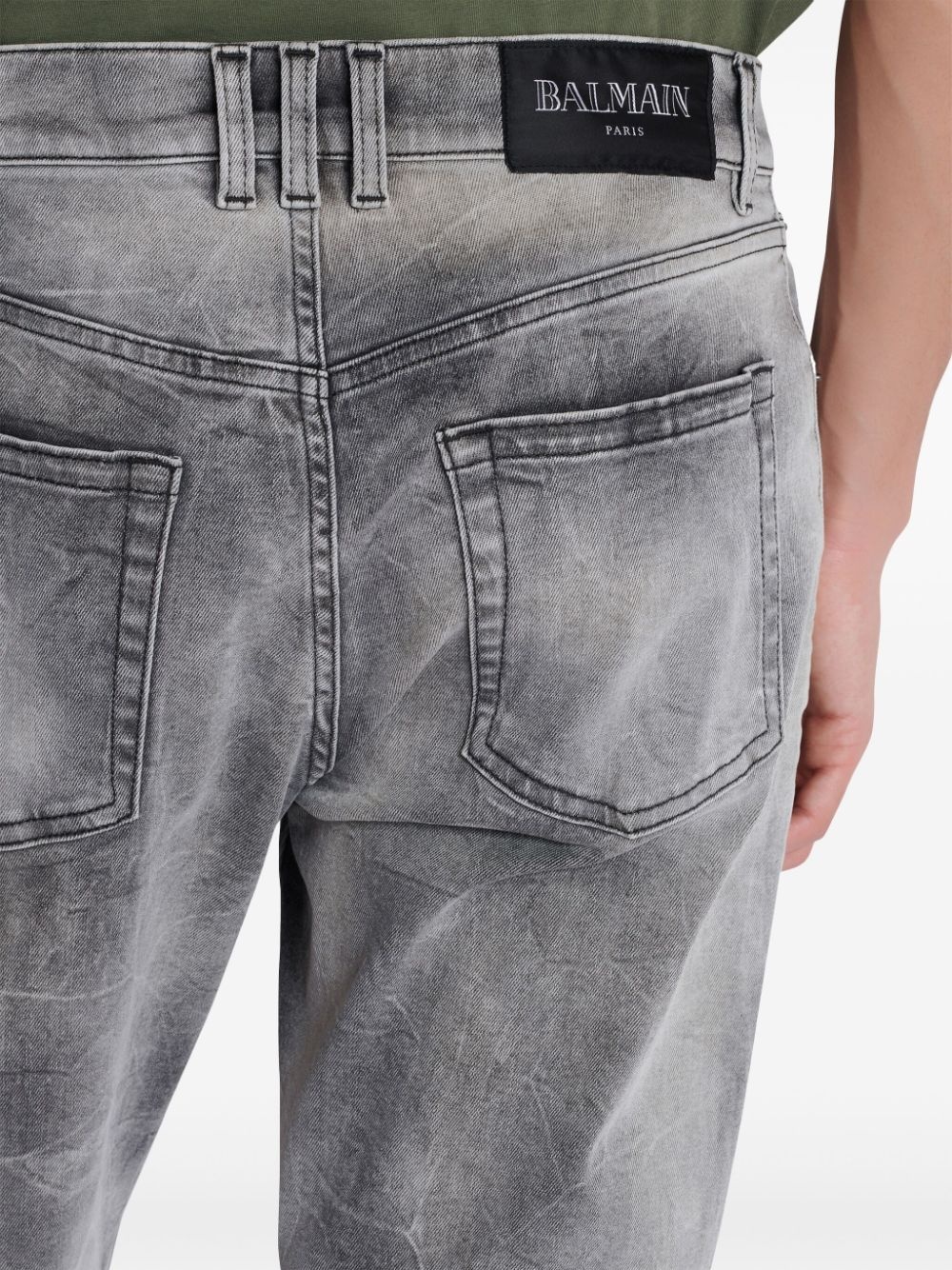 mid-rise straight-leg jeans - 6