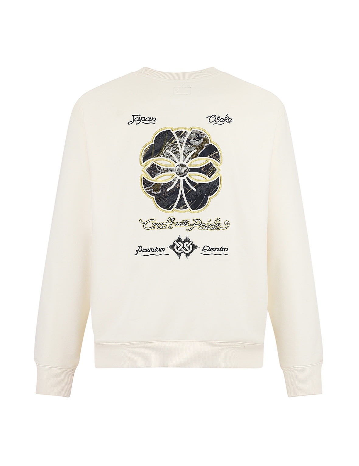Kamon and Logo Brocade Applique Relax Fit Sweatshirts - 10