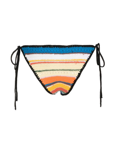 GANNI crochet string bikini-bottoms outlook