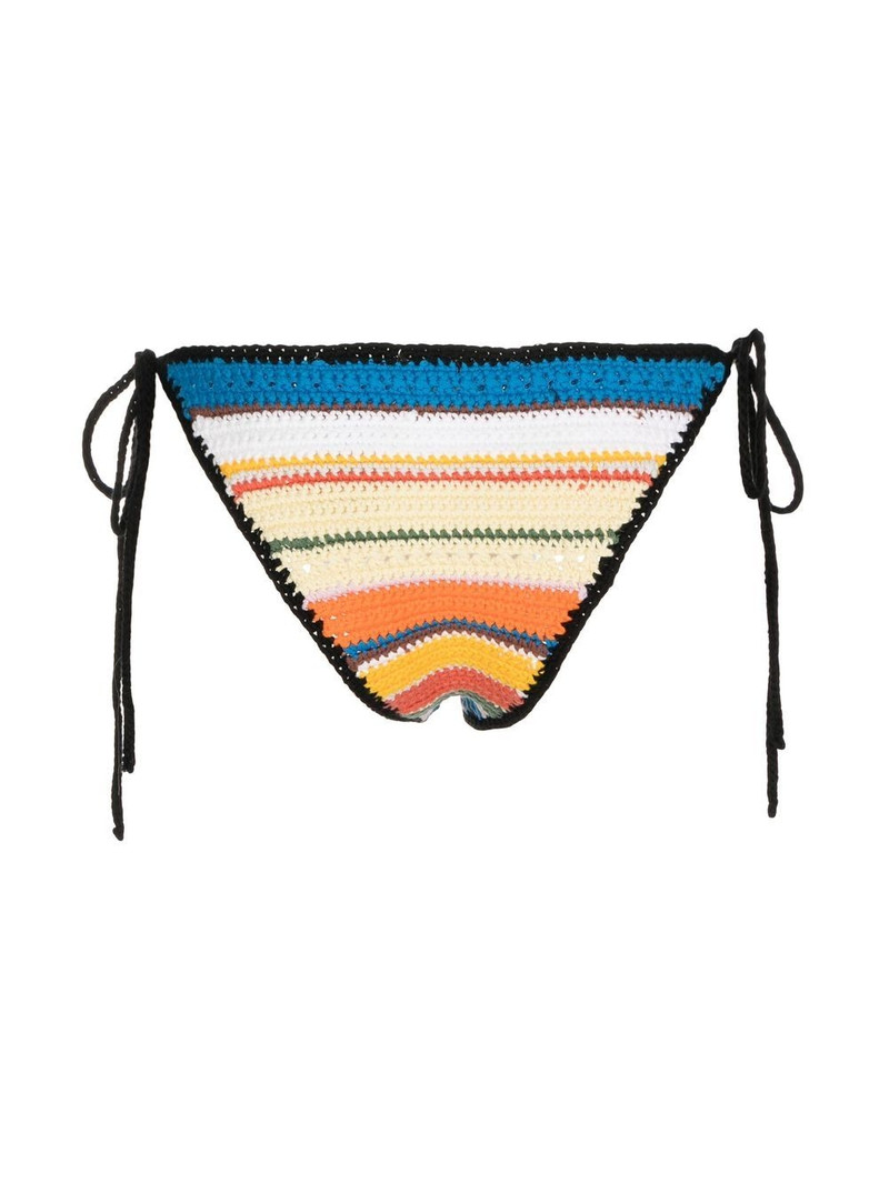 GANNI crochet string bikini-bottoms outlook