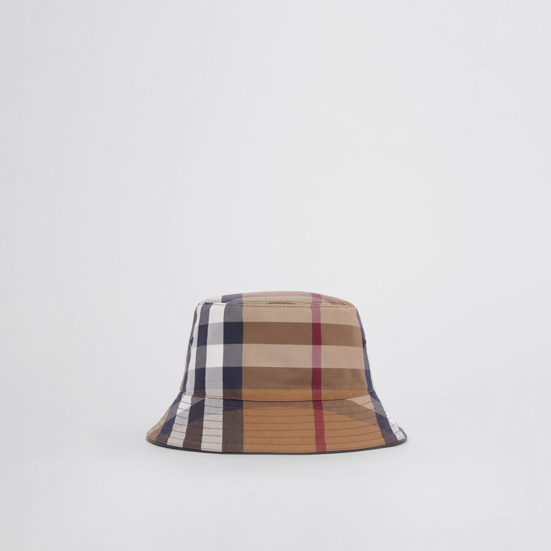 Check Cotton Canvas Bucket Hat 1