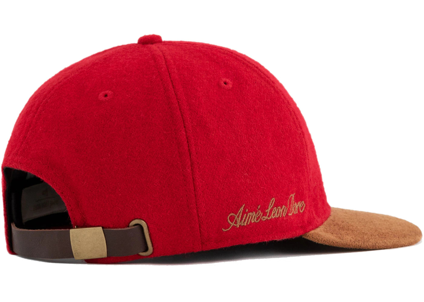 Aime Leon Dore New Era Melton Wool Yankees Hat Red - 2